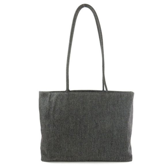 Christian Dior Logo Charm Tote Bag Denim Gray - Picture 2 of 9